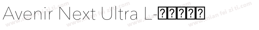 Avenir Next Ultra L字体转换